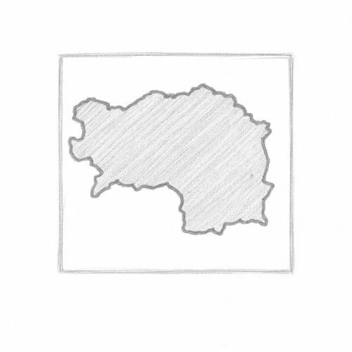 Skizzenhafte Darstellung einer Region in Österreich – Symbol für regionale Nähe, persönliche Betreuung und lokale Dienstleistungen