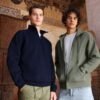 Iconic Premium Zip Neck Sweat – Vorderansicht