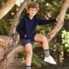 Kids Lightweight Hooded Sweat – Vorderansicht