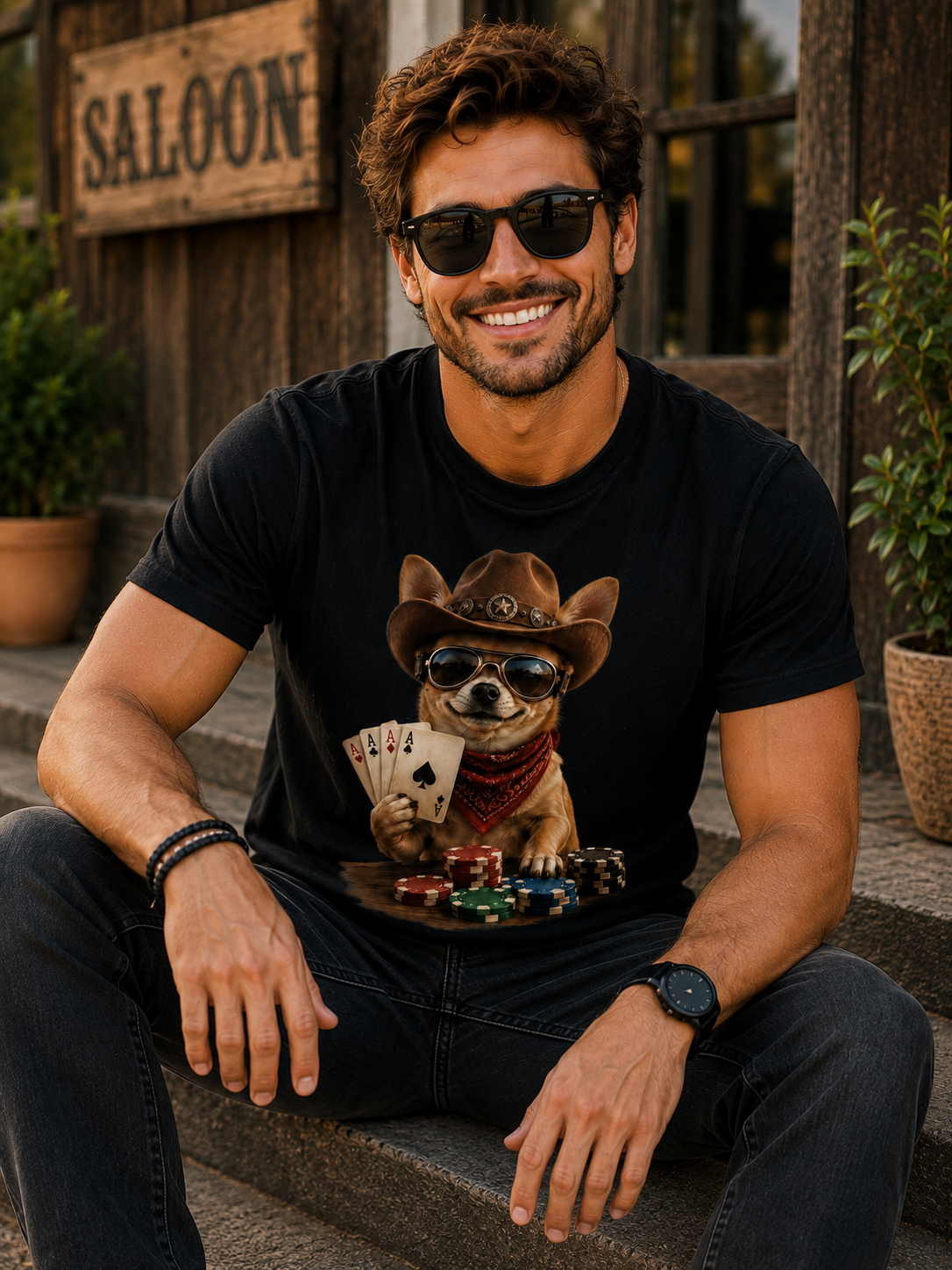 Lustiges Hunde Shirt Chihuahua – bedrucktes T-Shirt mit Hundemotiv