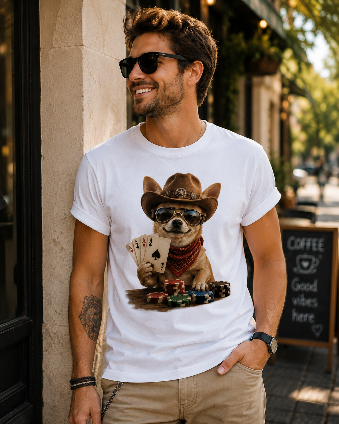 Lustiges Hunde Shirt Chihuahua – bedrucktes T-Shirt mit Hundemotiv