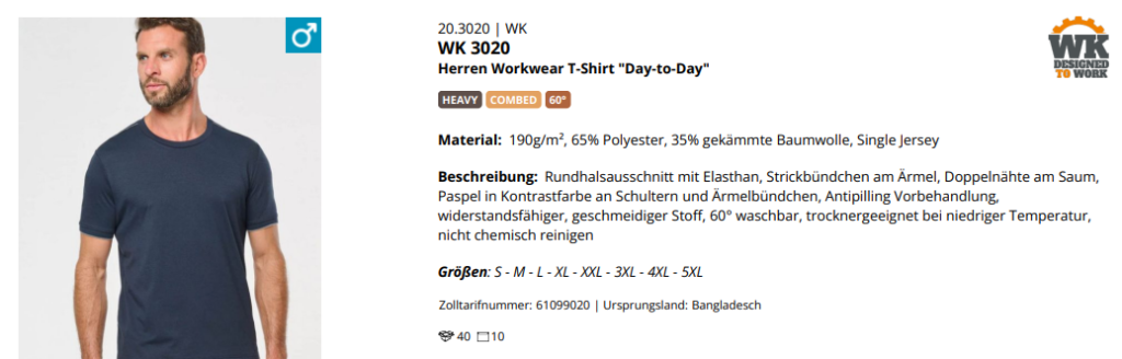 Produktdetails für Essential T-Shirt Men