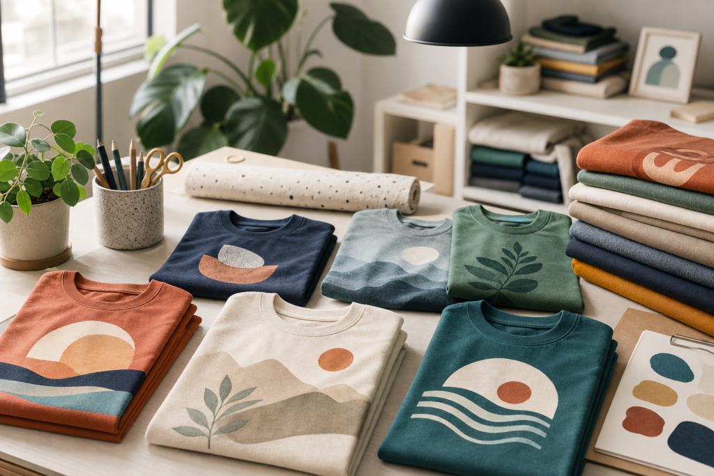 Verschiedene bedruckte T-Shirts für Einzelstücke, Vereine und Veranstaltungen